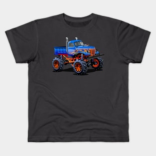 Cartoon monster truck Kids T-Shirt